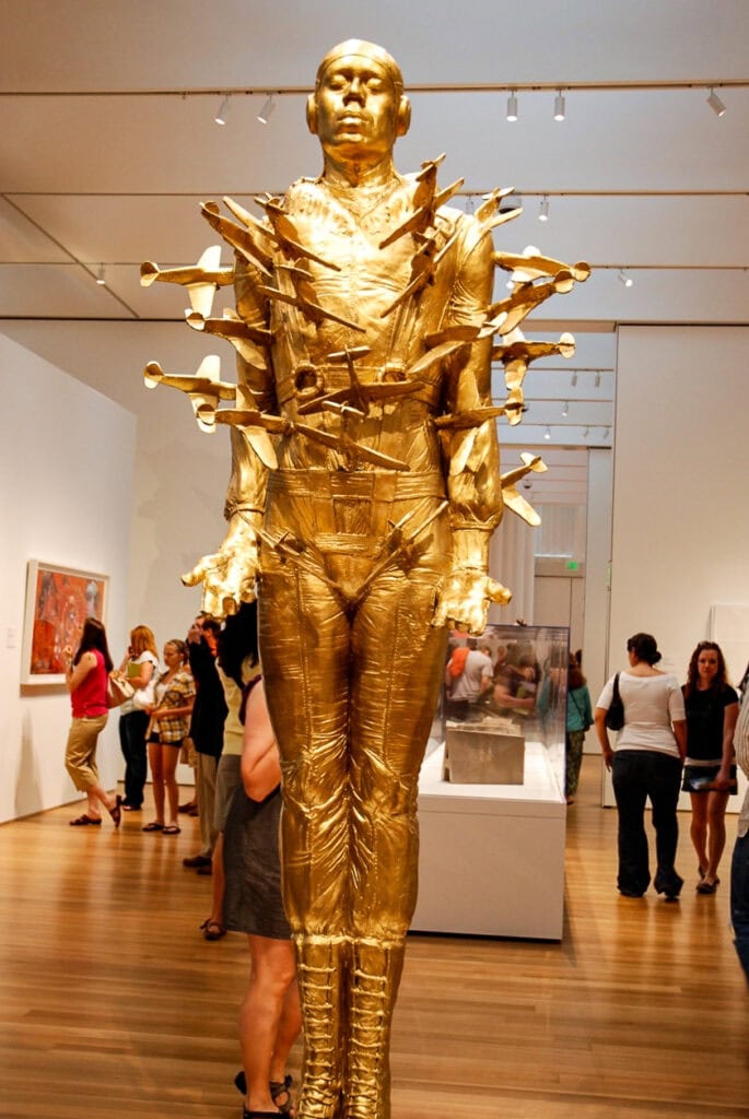Michael Richards’ “Tar Baby vs. St. Sebastian.”