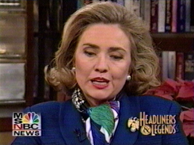 Hillary with a bouffant
