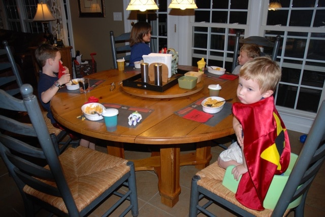 The kids' table