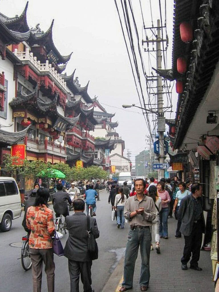 Our last night wandering the streets of Shanghai