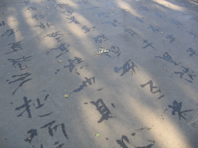 west lake chinese writing