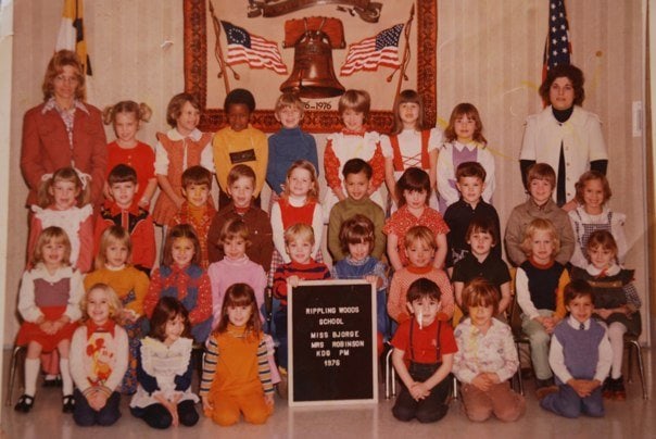 Old school kindergarten class picture