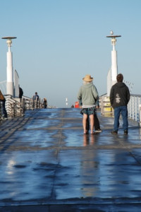 A view down the pier.