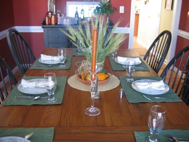 thanksgiving table decor