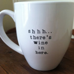wine in mug