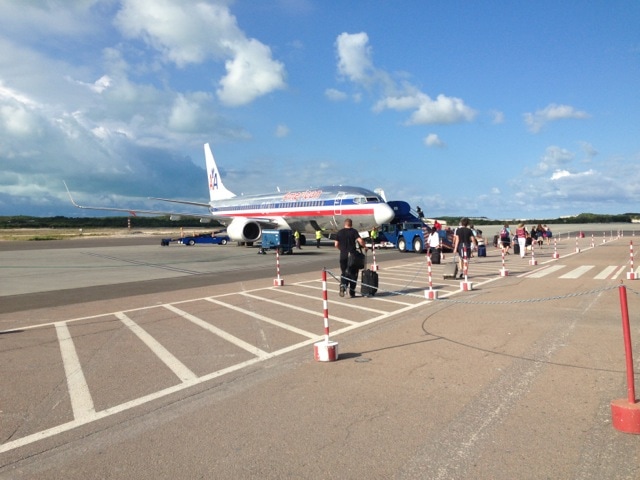 deplaning in Providenciales