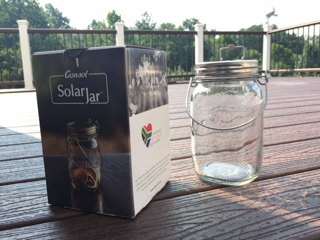 Consol Solar Jar outside