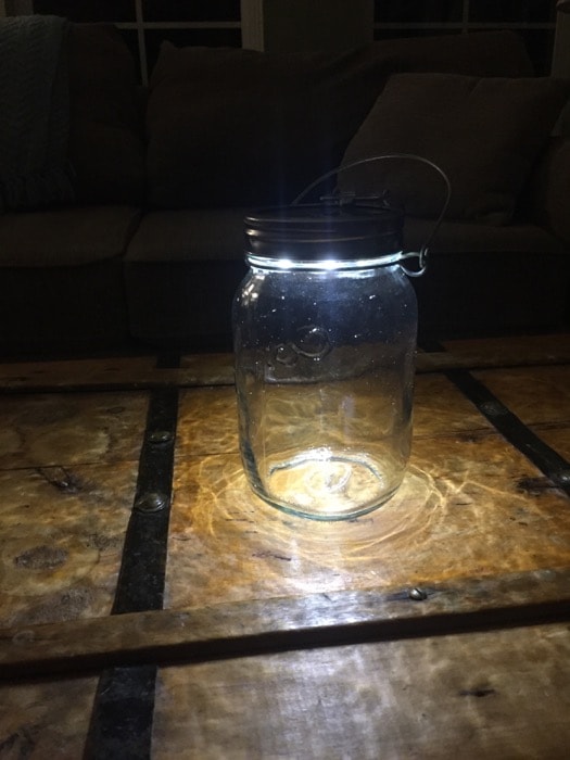 Consol solar jar glow
