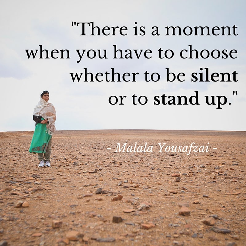 There is a moment #withMalala