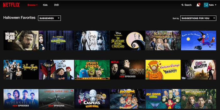 Netflix Halloween Favorites