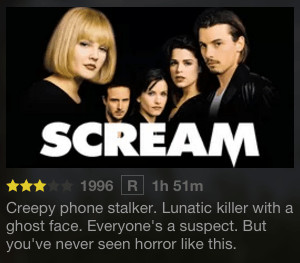 Scream on Netflix