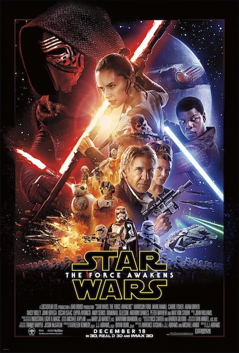 Star Wars The Force Awakens movie poster