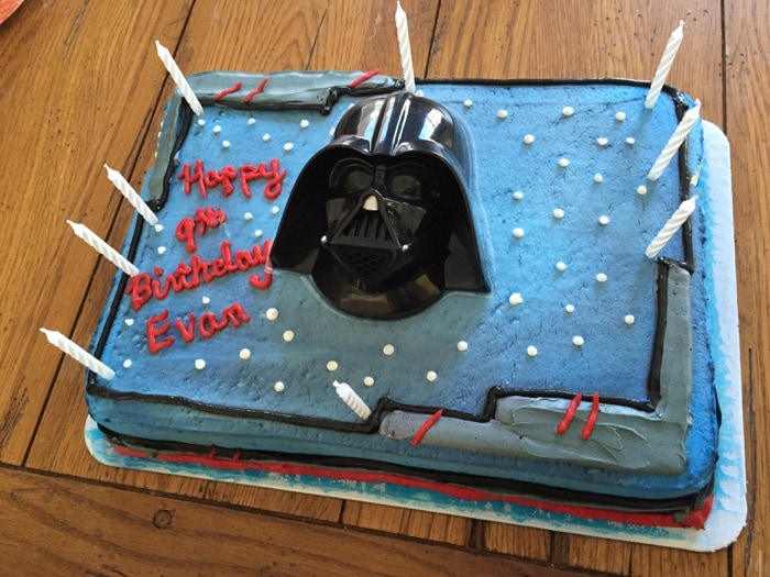 Star Wars birthday cake