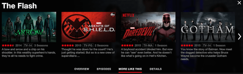 Superhero shows on Netflix