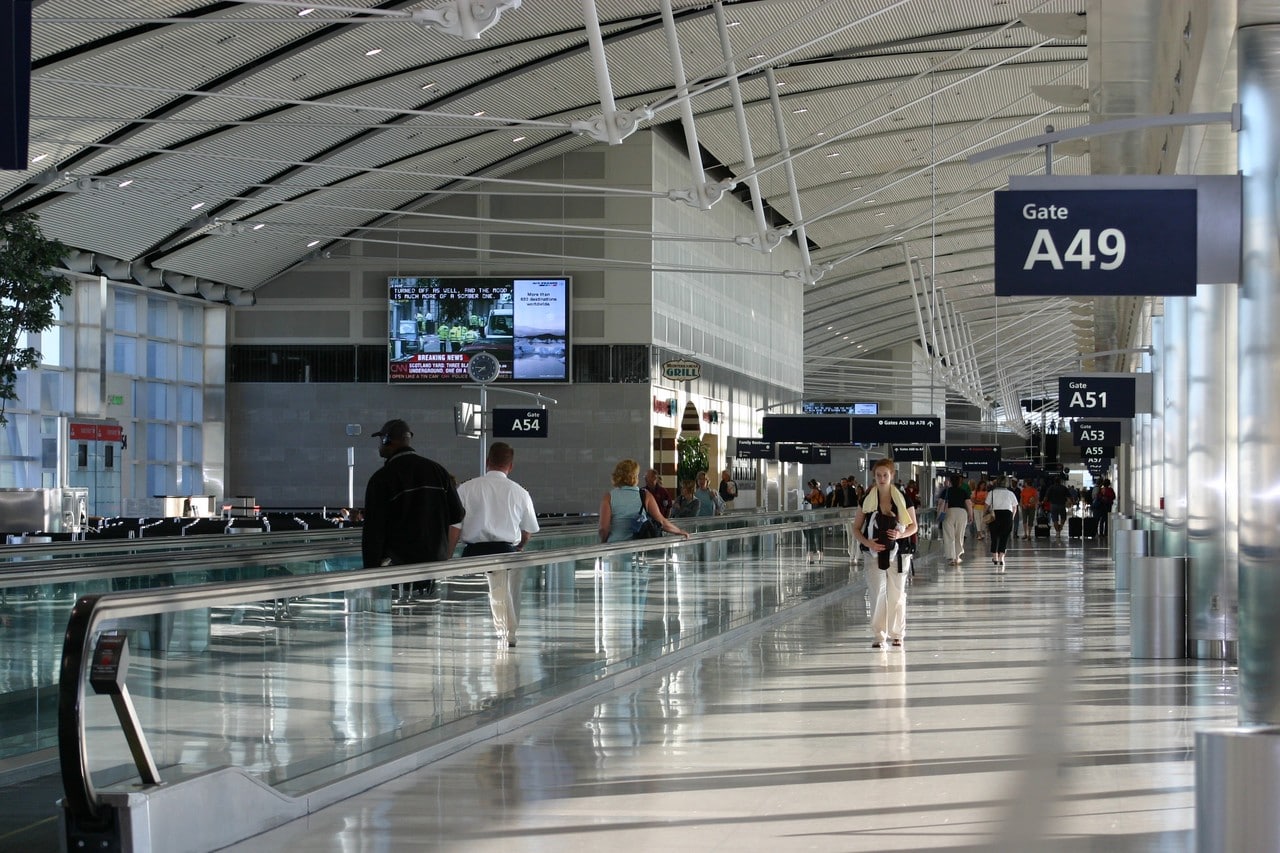Empty airport