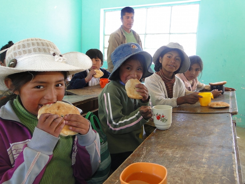 Sharing A Sweet Future with Bolivian schoolchildren
