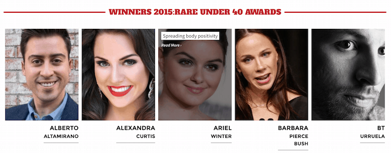 Rare Under 40 Award recipients