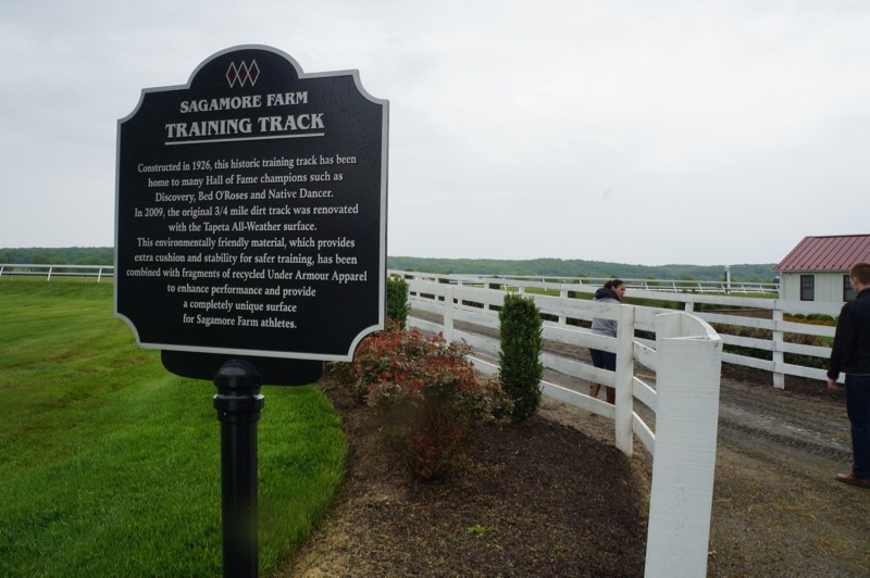 Sagamore Farm training track