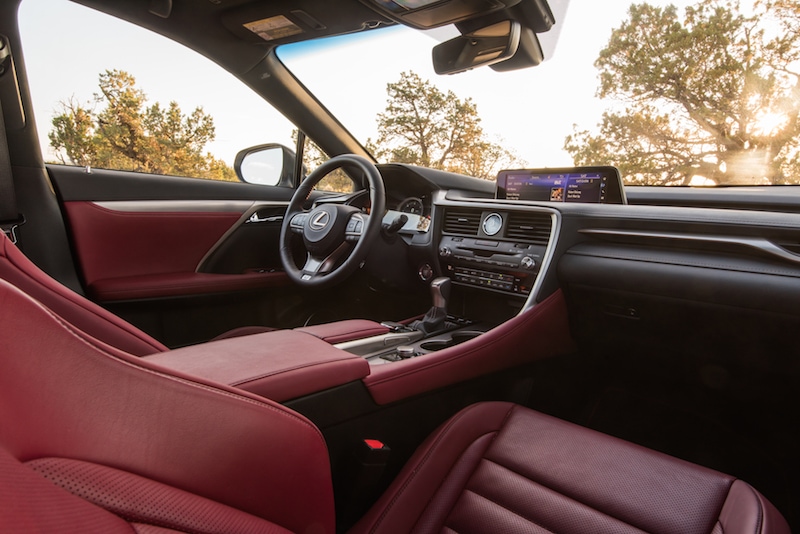 Rioja Red leather interior - Lexus RX350
