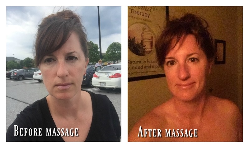 Massage before and after - Massage Envy