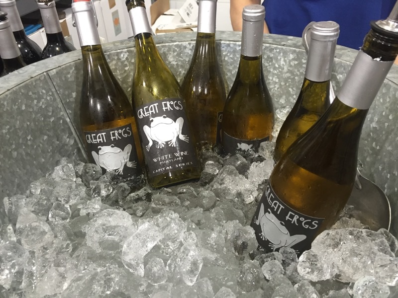 White Wine blend at Great Frogs Winery in Annapolis, Maryland