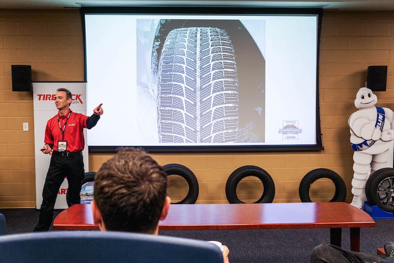 Explaining the details of a winter tire