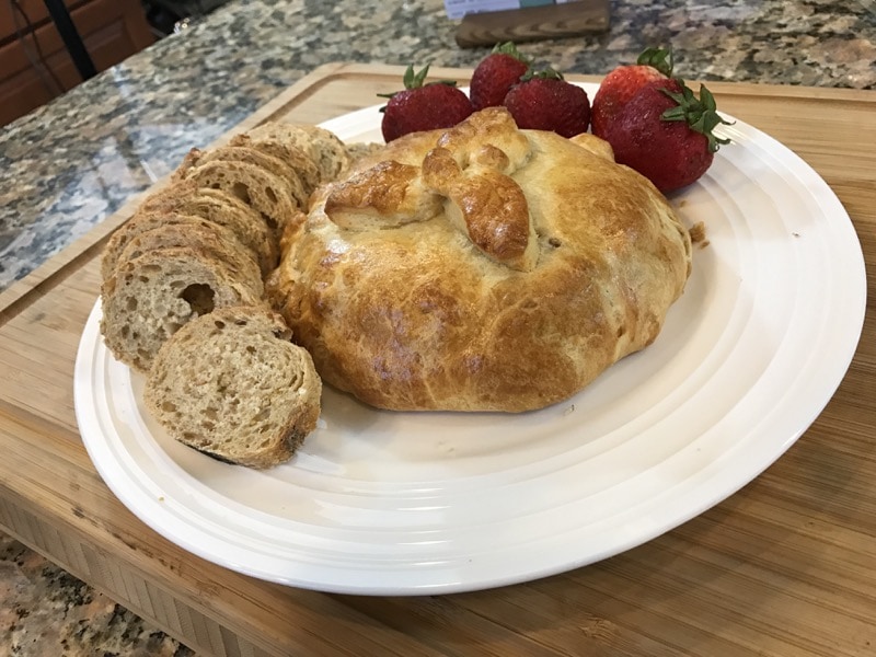 Baked brie - finished