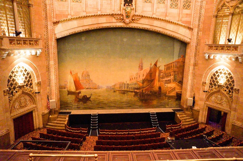 Hershey Theatre stage screen