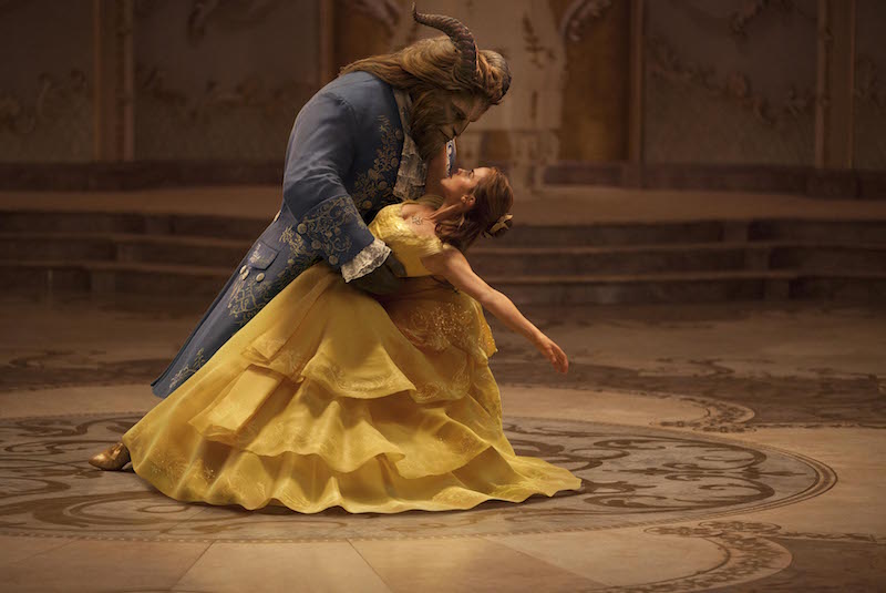 Belle and the Beast in the ballroom