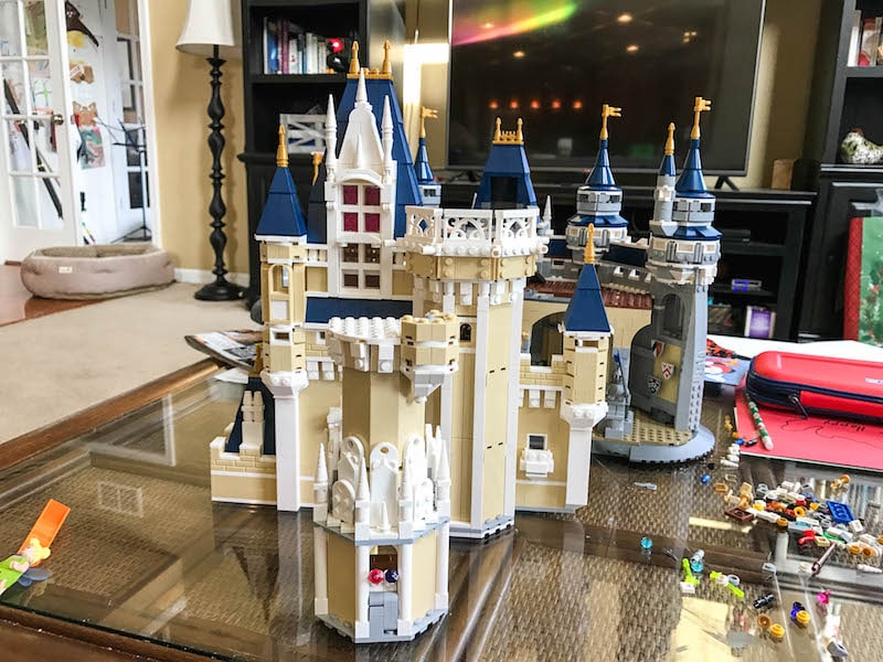 lego disney castle bags