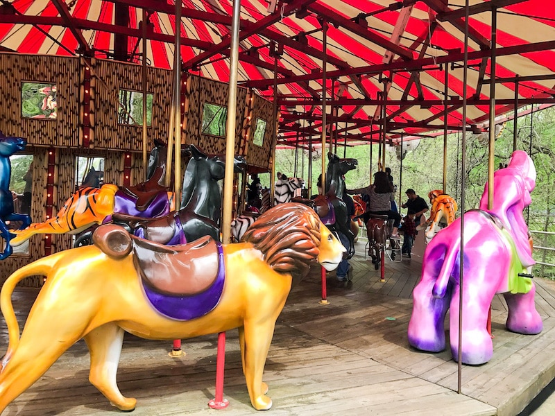 Six Flags carousel animals
