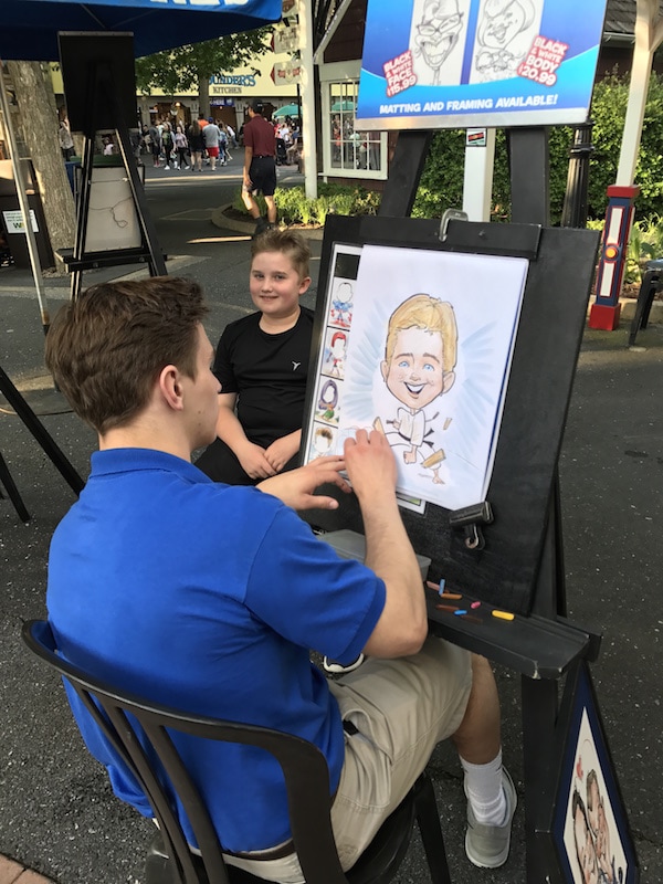 Evan gets a caricature
