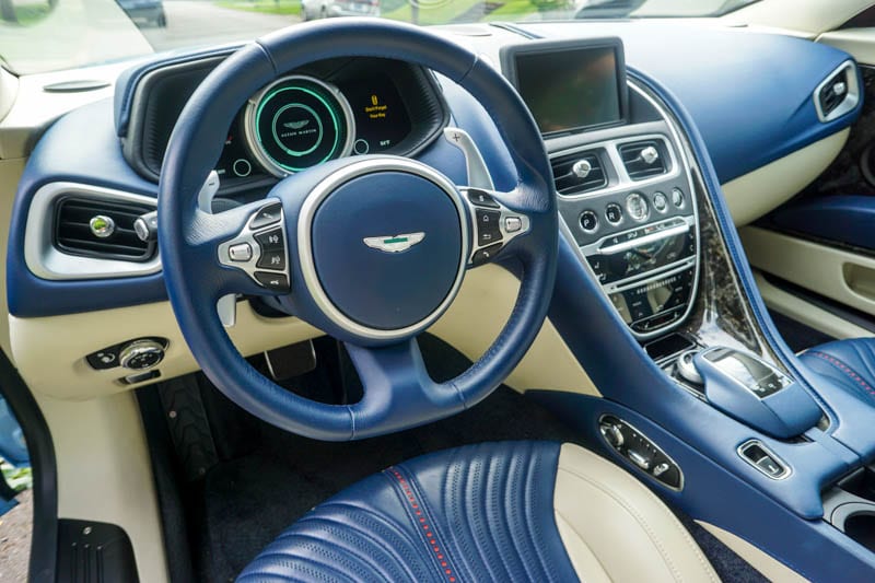 Aston Martin interior - Heels & Wheels