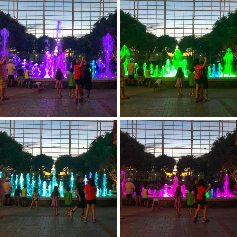 Colorful fountains - Gaylord National