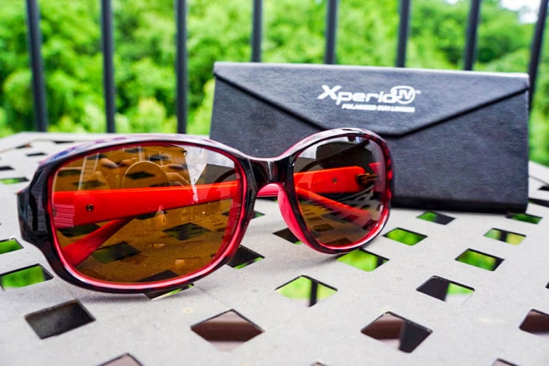 Sunglasses with Xperio UV polarized sun lenses and case