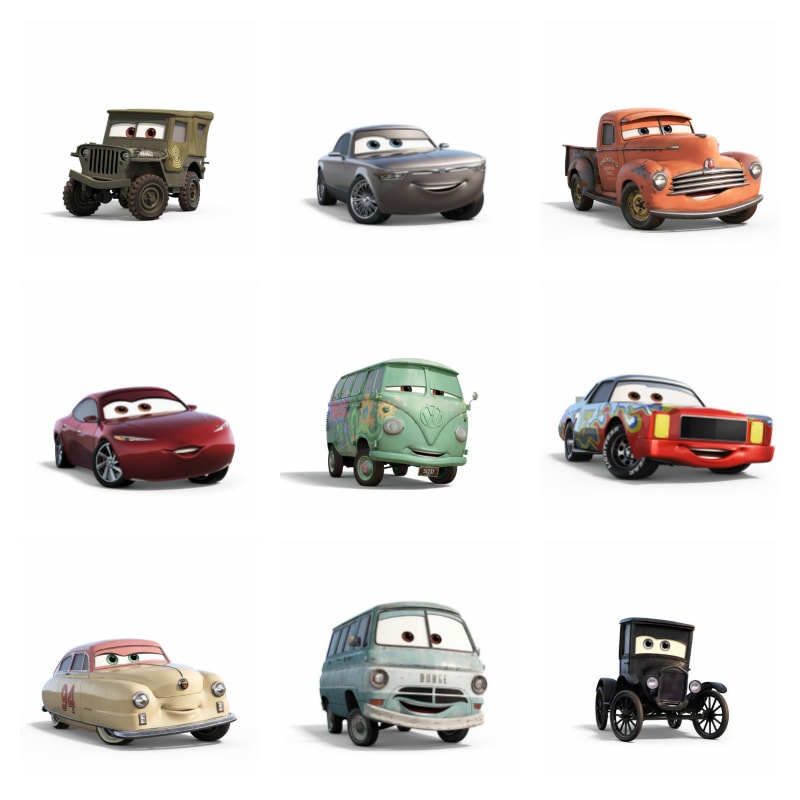The cars of Cars 3
