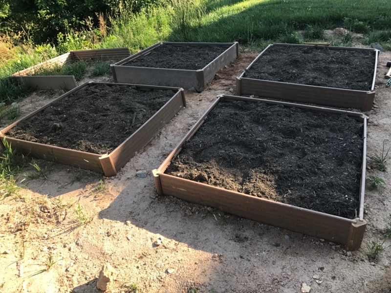 Creating the garden beds