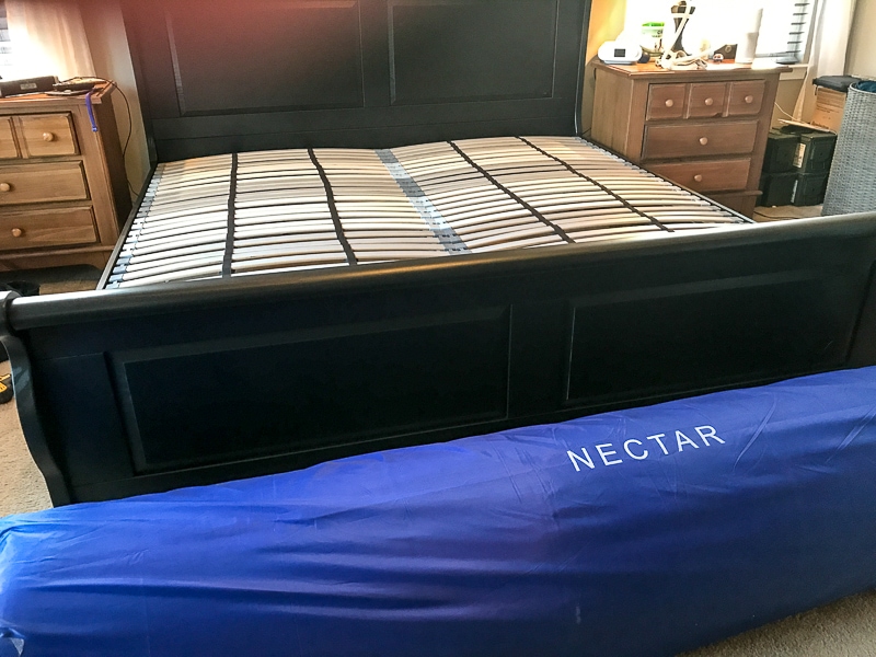Nectar mattress arrives in a durable bag.