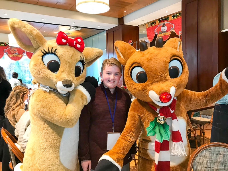 Evan with Clarice and Rudolph