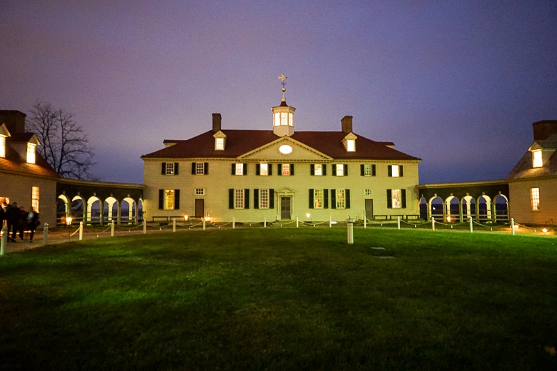 Mount Vernon by candlelight