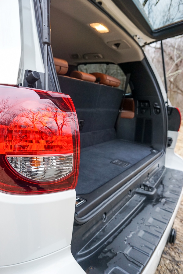 Cargo space in the Toyota Sequoia