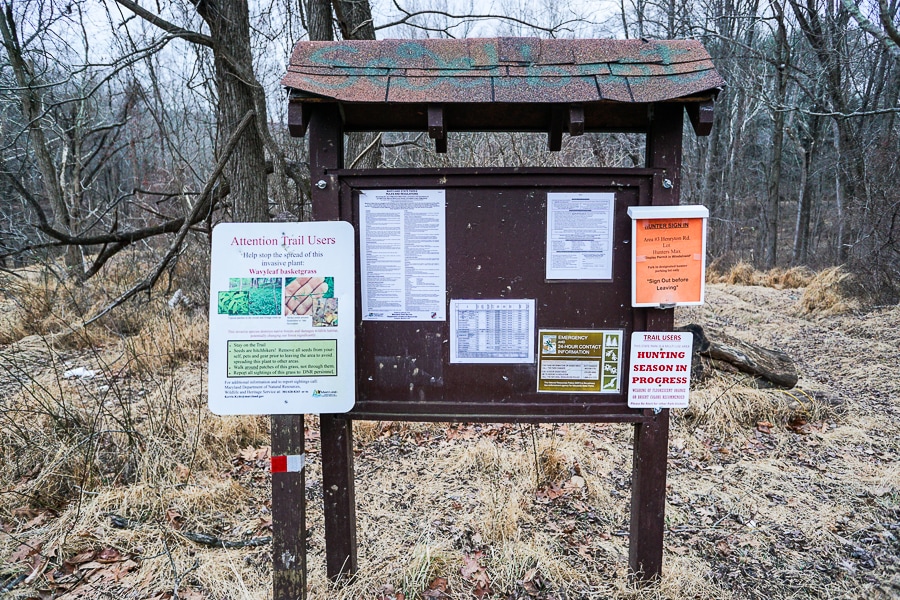 Hunting trail marker