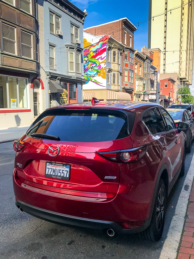 Mazda CX-5 in downtown Harrisburg