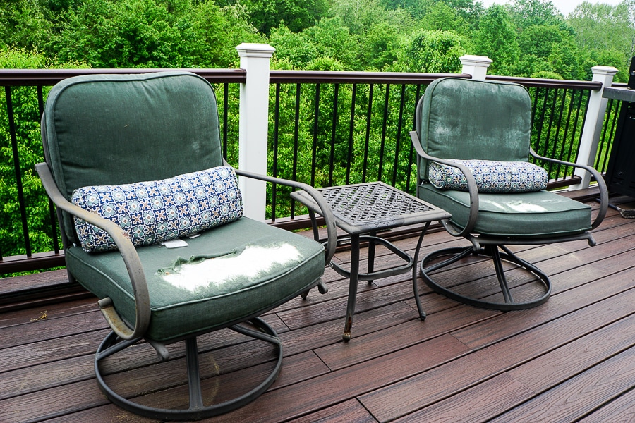 Easy Diy Patio Furniture Makeover, How To Refinish Rusted Patio Furniture