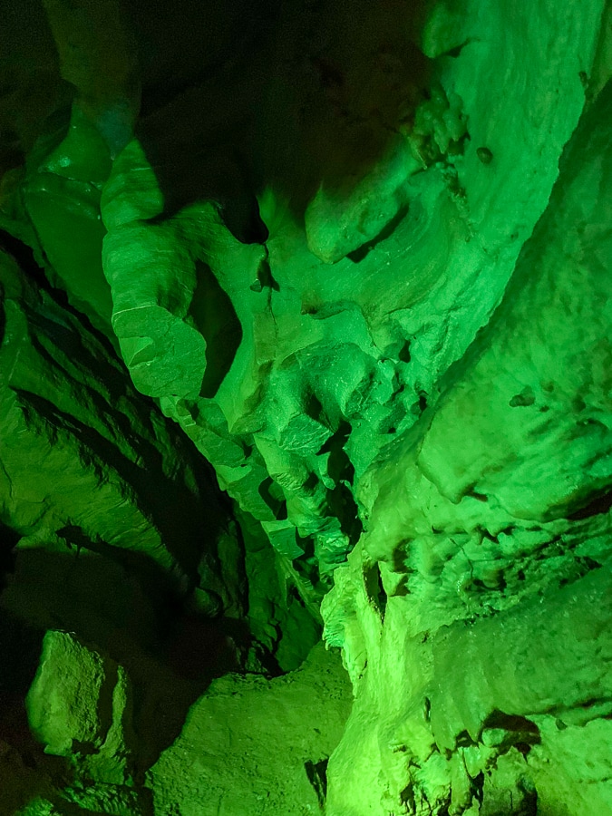 Lincoln Caverns - broken stalactites