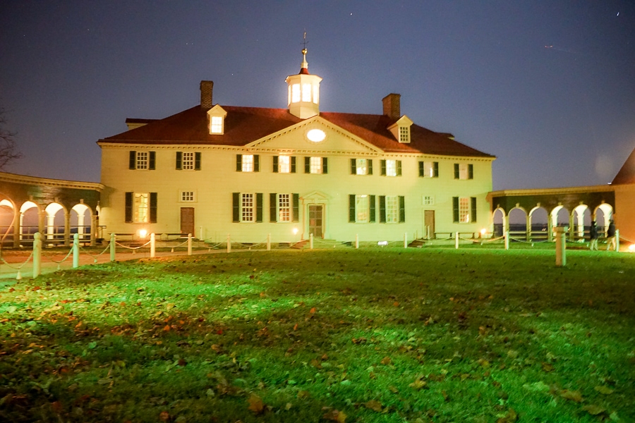 Mount Vernon by candlelight does not make for great photography!