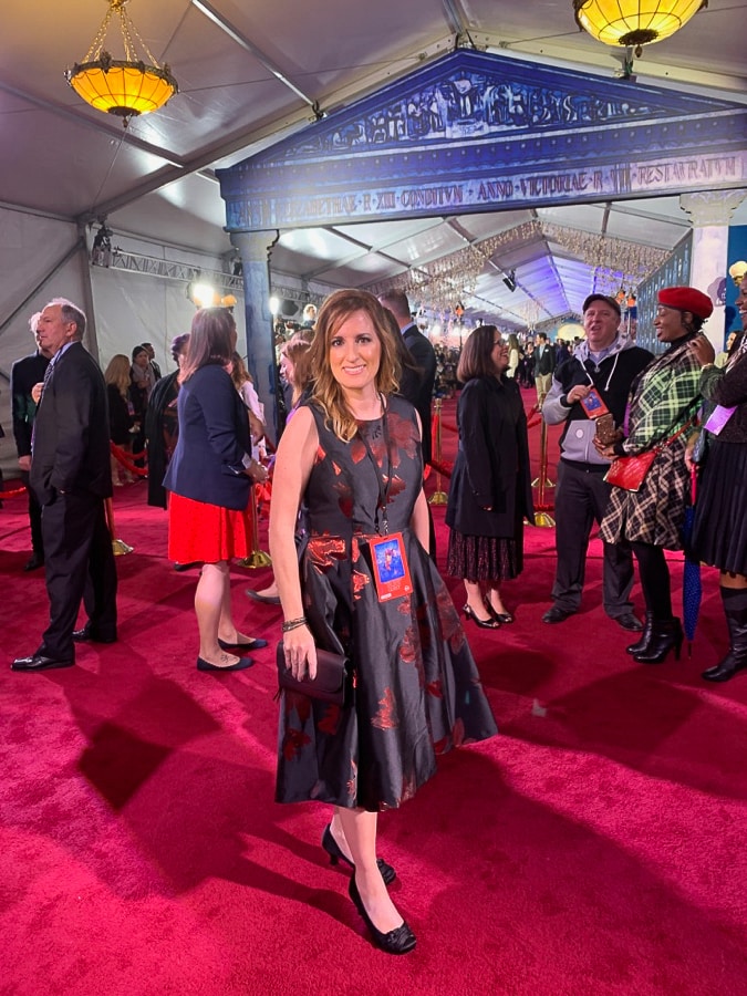 On the red carpet with Mary Poppins Returns