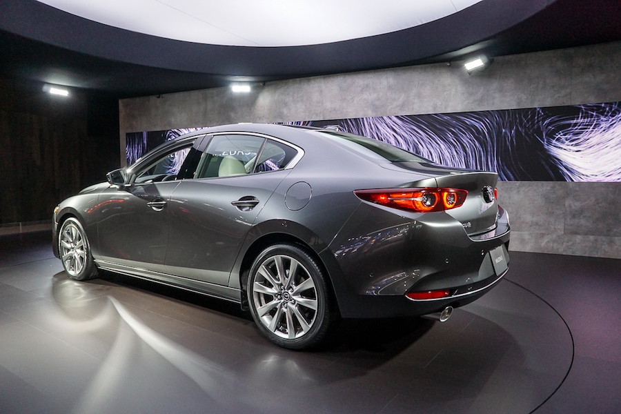 LA Auto Show-Mazda 3 sedan