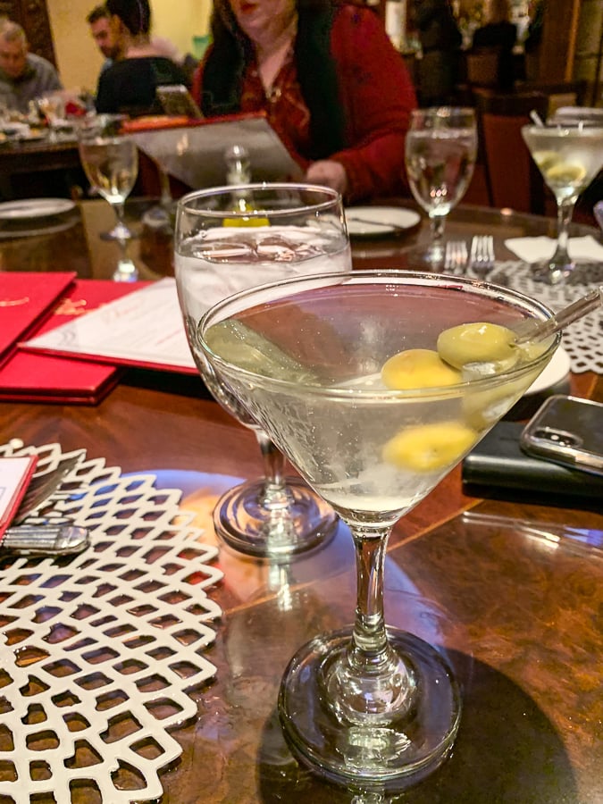 Dirty Vodka Martini at Char's