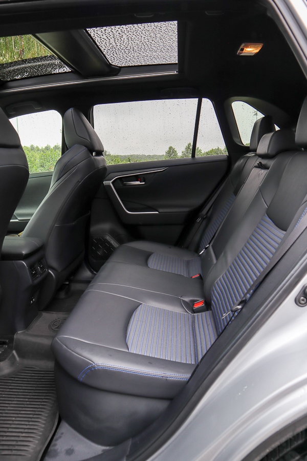 Rear seat in Toyota RAV4